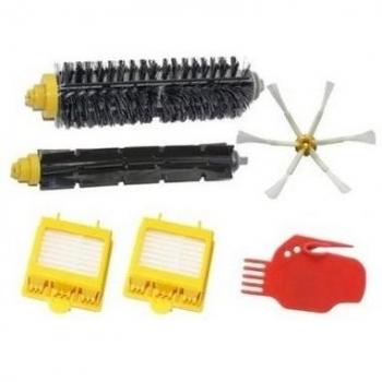 Tammy Style Reposición Mega Kit Pack Para iRobot Roomba 760 770 780 790 Aspiradora Robot Incluyendo Filtro HEPA y el Cepillo de Cerda y Flexible Batidor Cepillo y Cepillo Lateral 6-Armed