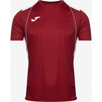 Camiseta manga corta hombre Championship VII burdeos blanco Joma