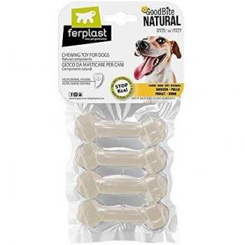Ferplast 88020011 Goodbite XS Juguete Hueso para La Higiene Oral, Sabor A Pollo, Perro Pequeño