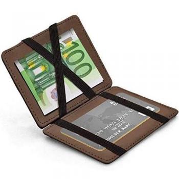 Billetera para Hombre Billetera Elegante de Cuero Genuino