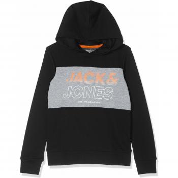 Jack & Jones Junior Jcojonah Sweat Hood Noos Jr Pantalones Cortos, Negro Black, 128 para Niños