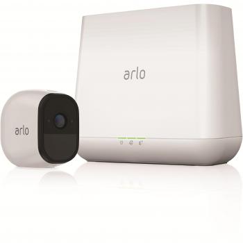 Arlo VMS4130-100EUS Pro - Sistema de seguridad y vigilancia de 1 cámara sin cables con estación base y sirena