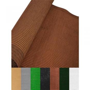 Malla de Ocultación Premium 110gr/m² para Jardín - Sombra y Privacidad Ideal para Vallas y Barandillas (1,50 x 10 Metros - Marrón)