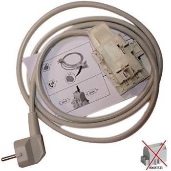 Cable de alimentación original para lavavajillas 00498261 BOSCH, compatible con SIEMENS, NEFF, GAGGENAU y VIVA