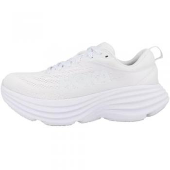 Hoka Bondi 8 Women's Road Running Shoes, White, Size 4.5