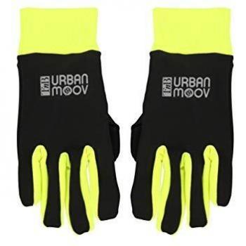 T'nB Urban MOOV - Guantes táctiles para Adultos, Color Negro y Amarillo, Talla L