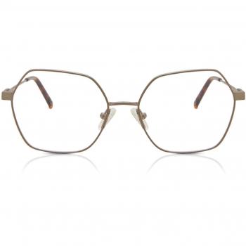 Gafas Geometric Clip-On Metálico Rose-Dorados para Mujer - Armazones y Lentes Recetados Anti-Azules - SmartBuy Collection