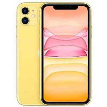 Apple iPhone 11, 128GB, Amarillo, Doble SIM, iOS 14, Pantalla de 6.1