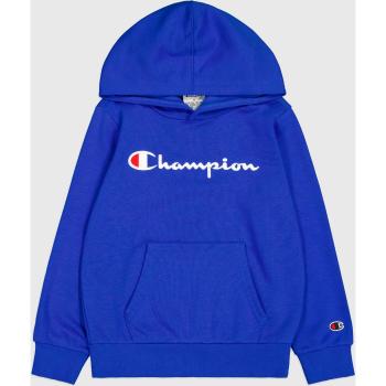 Sudadera con capucha Champion Big Logo azul eléctrico blanco infantil - M