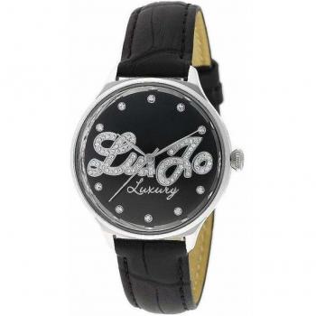 Liu Jo Women's Quartz Analog Watch TLJ77, 38mm Black Leather
