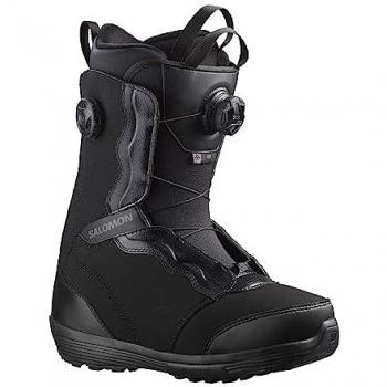 Salomon Ivy BOA SJ 2024 Botas de Snowboard Negro con sistema de cierre BOA, diseño específico para mujer, suela con tracción optimizada, forro térmico y plantilla acolchada para mayor comodidad