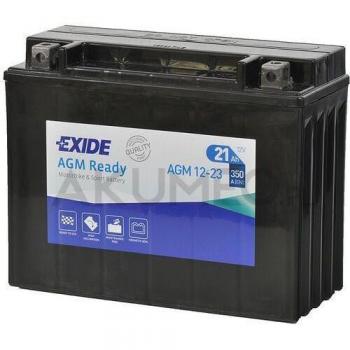 Exide AGM12-19 Moto Batería 12V Agm Ready, Tecnología AGM, 18Ah/270A (EN), Dimensiones 175x90x155mm