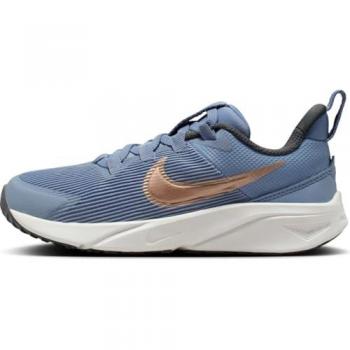 Zapatillas Nike Star Runner 4 Unisex - Azul - Talla: 28 - Multideporte para Niños/as Pequeños/as