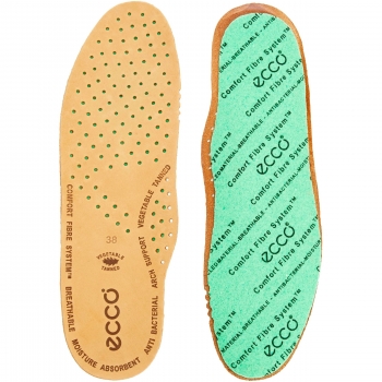 Ecco Leather Inlay Soles - Plantillas Deportivas, Marrón, Talla 7.5 UK, 41 EU