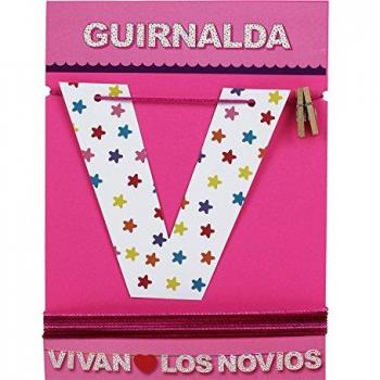 Guirnalda Vivan los Novios de 3m de largo