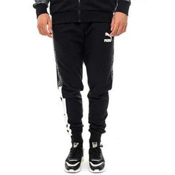 PUMA T7 Track Pants AOP TR Pantalón, Hombre, Negro, L