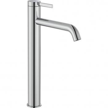 Grifo monomando super alto para lavabo Ona Roca, color cromado