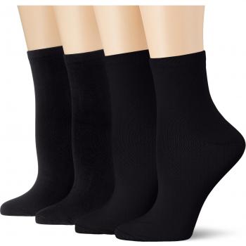 Dim Socquette Skin 3+1 Gtt Calcetines, Negro