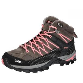 Botas de senderismo CMP Rigel Mid WP para mujer, marrón pardo rosa, talla 38