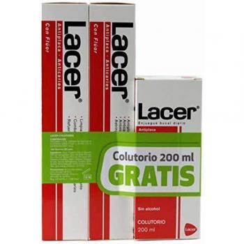 Lacer Double Anti-Caries Toothpaste 125 ml + Mouthwash 200 ml