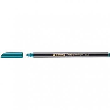Edding - Rotulador punta fibra 1200 verde metalizado n 74 punta redondo 0