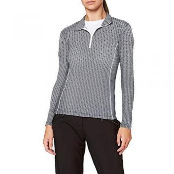 CMP Camiseta técnica para mujer, color negro, talla 34