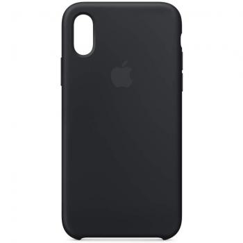 Silicone Case (for Apple iPhone XS) - Black