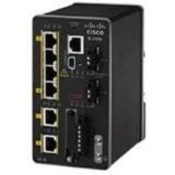 Cisco IE-2000 Managed Industrial Ethernet Switch - 4 Ports 10/100 + 2 SFP, Gigabit Ethernet