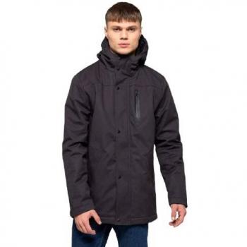 Revolution Men's Gray Outdoor Parka Jacket with Chest Pocket, XXL