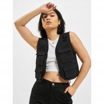 Urban Classics Women's Plus Size Short Tactical Vest Black 4XL