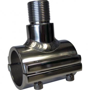 LEES AT5102 Clamp On Antenna Mount Silver Pipe Size #2 Horizontal