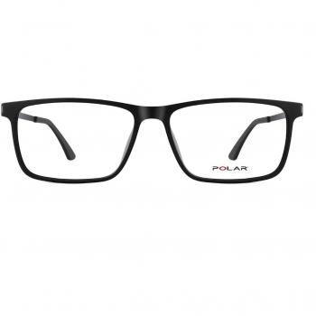 Polar 521 With Clip-On 76/G Armazones y Lentes Recetados para Hombre Negros