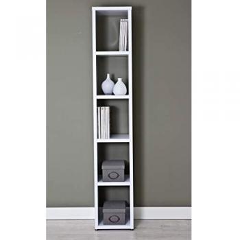 Estantería Florencia 6501 Blanco - Estantería Decorativa de Salón con Diseño Elegante