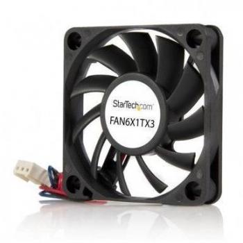 StarTech.com - Ventilador de Chasis para Ordenador PC Torre - 60x10mm - Rodamiento de Bolas - Conector TX3