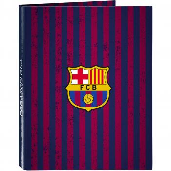 FC Barcelona F.C. Barcelona Carpeta con 4 Anillas, Azul, 33 cm