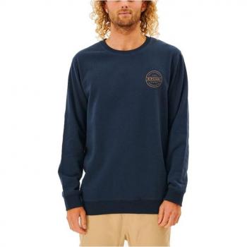 Sudadera sin Capucha Hombre Rip Curl Re Entry Crew Azul marino