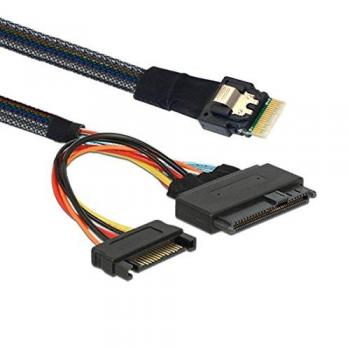 chenyang U.2 U2 SFF-8639 a Slim sff-8654 SAS 4i NVMe PCIe SSD Cable para placa base Intel SSD 750 P3600 P3700 M.2