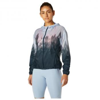 Chaqueta Asics Kasane para mujer multicolor, modelo Gpx Lite, color azul cielo