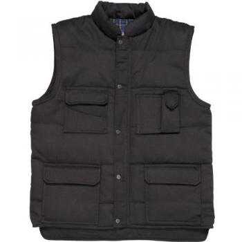 Chaleco acolchado de trabajo Portwest Shetland XL - Negro, multibolsillos S414
