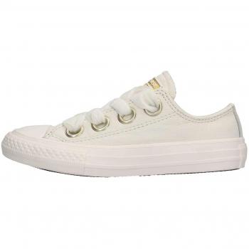 Converse CTAS Big Eyelets, Zapatillas de Deporte Unisex niño, Vintage White 103, 31 EU