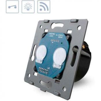 Interruptor táctil doble + remoto LEDBOX