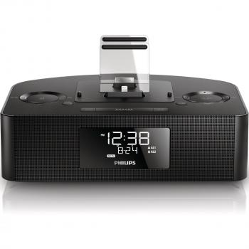 Philips AJ7260D/12 - Radio despertador con triple carga y base dual para iPod/iPhone/iPad