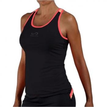 Camiseta Endless Flow Negro Salmon Mujer