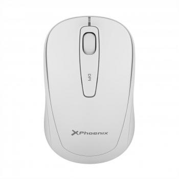 Phoenix M250 Ratón Inalámbrico 2.4 GHz Receptor USB hasta 1600 DPI Clic Silencioso Compatible con PC Mac Portátil Notebook Chromebook Color Negro