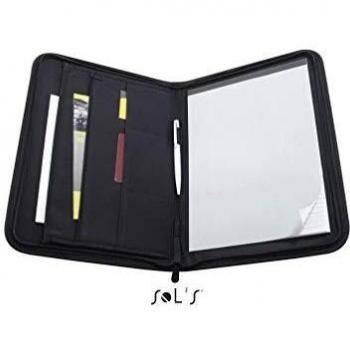 Carpeta A4 de Microfibra con Cremallera y Libreta