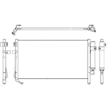 BEHR HELLA SERVICE 8FC 351 304-141  Condensador, aire acondicionado