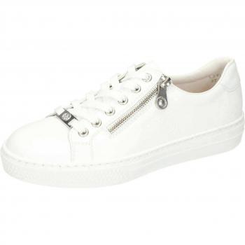 Zapatillas Rieker L59L1-83 de Cuero Blanco para Mujer con Cierre, Talla 40 (6.5 UK)