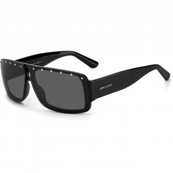 Jimmy Choo Black Unisex Sunglasses - Rectangle Style, Size: ONE SIZE