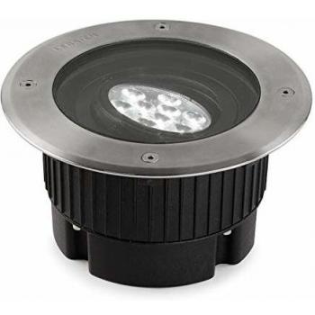 Lámpara Empotrable de Suelo LED Gea para Exteriores en Acero Inoxidable Pulido 18,4 cm 1566lm 3000K IP67