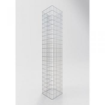 Columna de Gaviones Rectangular 37 cm x 37 cm, Altura 200 cm, Malla 5 x 10 cm - Fabricada en Alemania